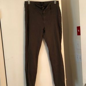 dark olive green jeans